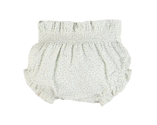 Pepa London Betsy Floral Hand Smocked Bloomers in Blue