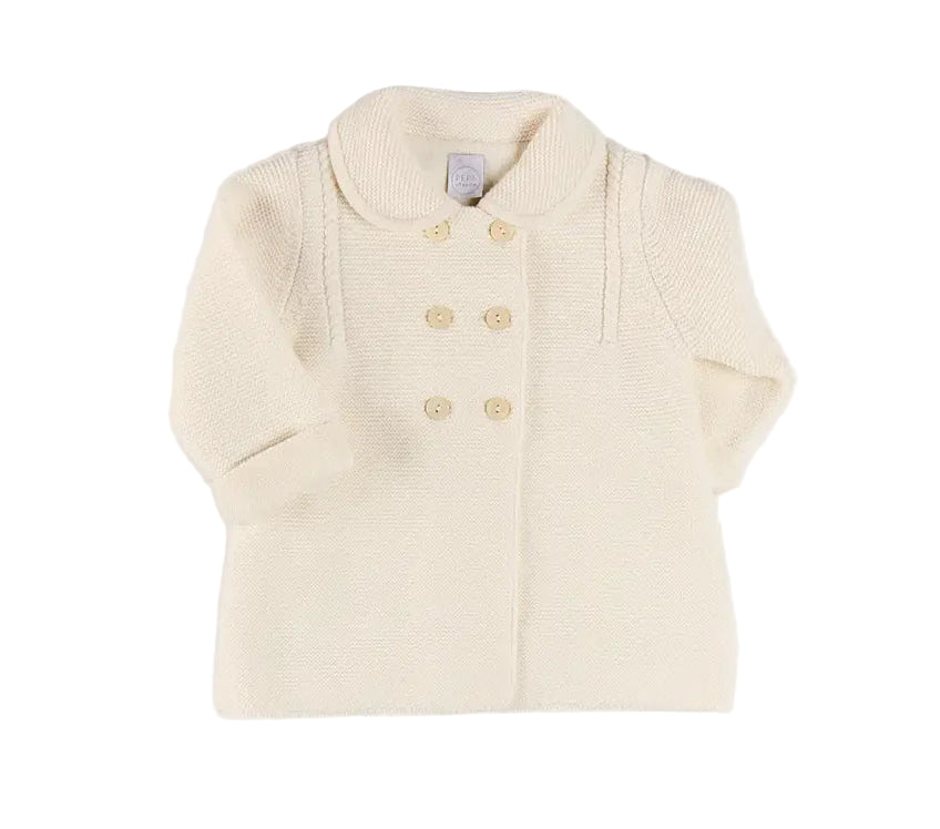 Double Breasted Knitted Coat 