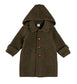 Pepa London Double Faced Wool Toggle Fastening Duffle Coat in Green