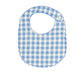 Pepa London Darby Gingham Scallop Edge Lined Bib in Blue