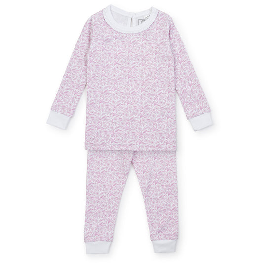 Lila and Hayes Ava Girls' Pajama Set - Pretty Pink Blossoms
