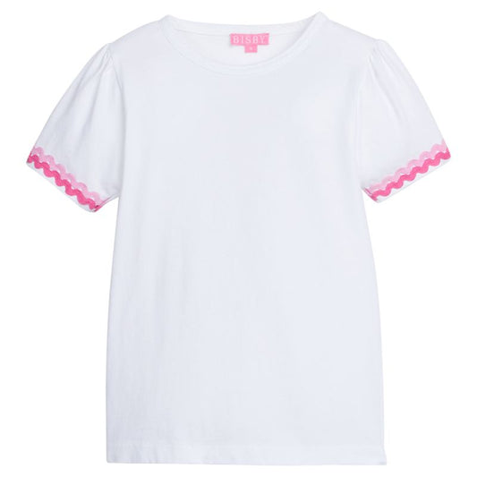 Bisby Ric Rac Essential Tee- Pink