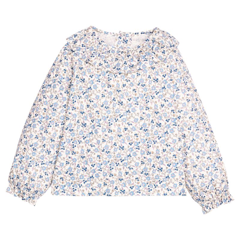 Little English Bespoke Blouse- Wisteria Floral