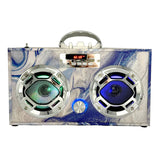 Blue Swirl Bluetooth Boombox