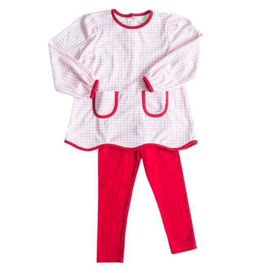 Ruth and Ralph Pink and Red Scalloped Play Set
