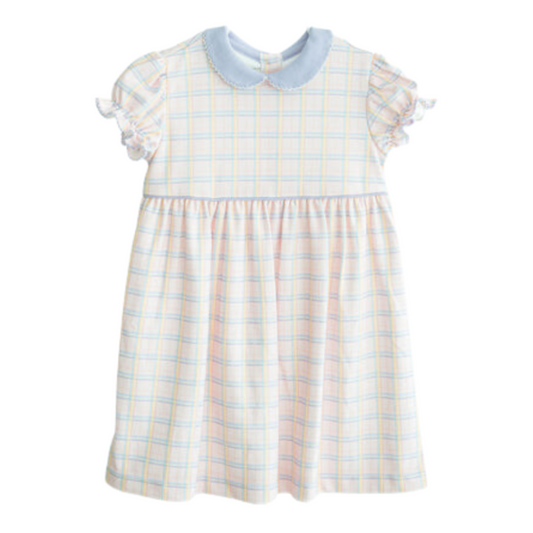 Ruth and Ralph Pink Easter Plaid Libby Dress