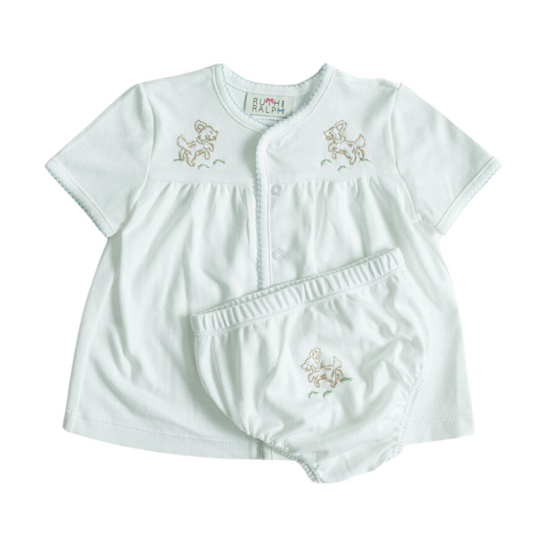 Ruth and Ralph Puppy Layette Set