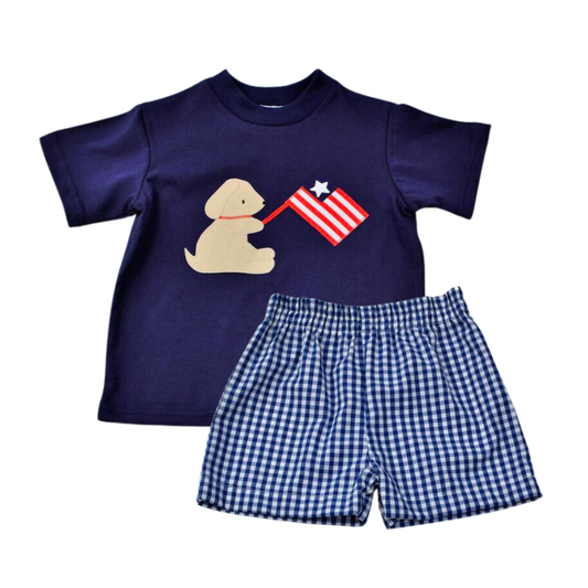 Funtasia Too Puppy and Flag Short Set