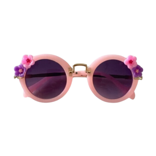 Milas Sunny World Alina Round Gold Heart Sunnies - Fancy Floral