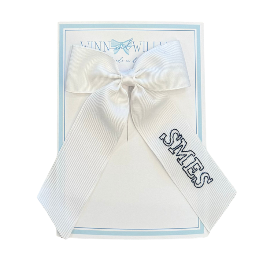 Winn and William Medium SMES Bow - White