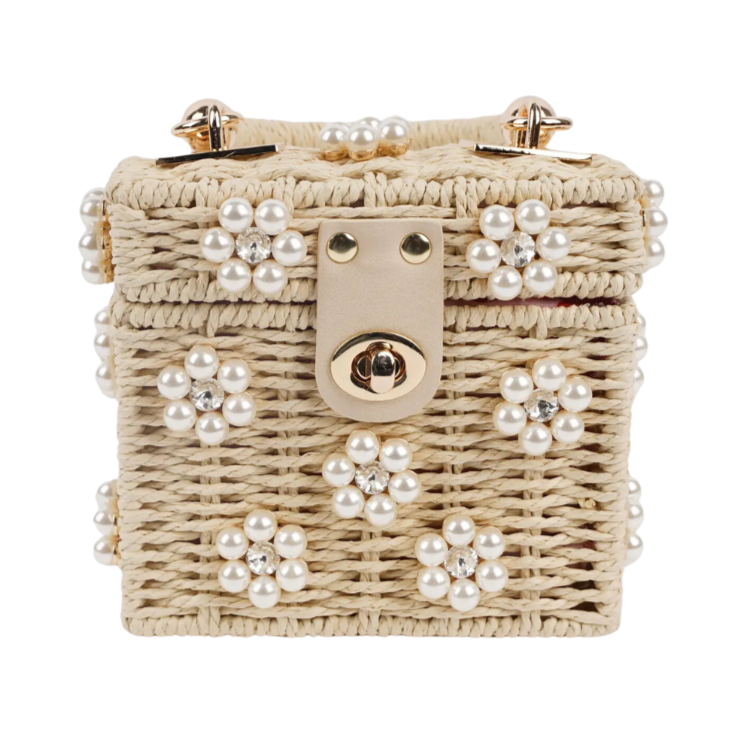 Jenna Lee Mini Daisy Bag- Pretty in Pearls