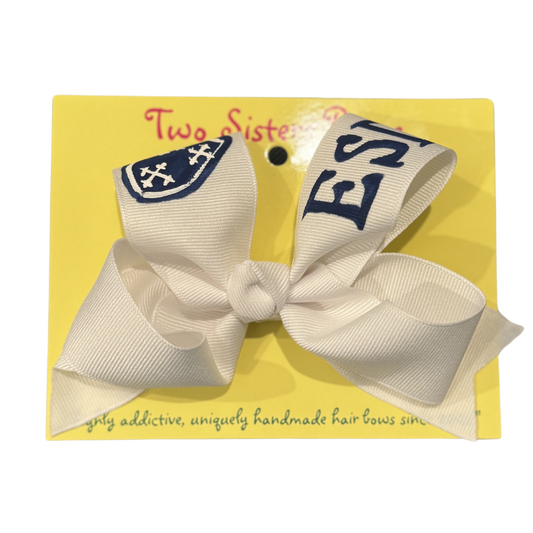 Two Sisters Bows Hand Painted ESD Medium Bow