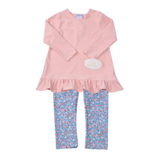 Funtasia Too Baby Doll Top and Floral Print Legging Set