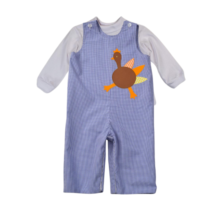 Funtasia Too Turkey and Pumpkin Reversible Longall Set