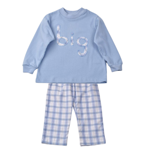 Funtasia Too Big Brother Plaid Pant Set