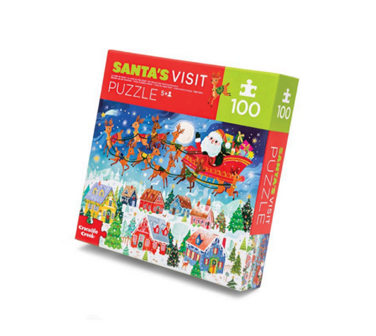 Crocodile Creek 100 Piece Puzzle- Santa's Visit