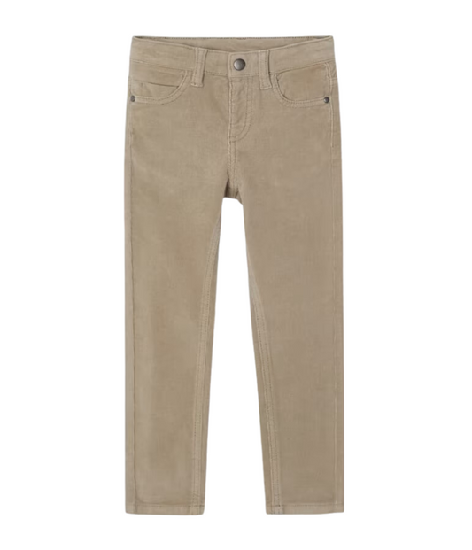 Mayoral Boy's Corduroy Slim Fit Pants- Walnut