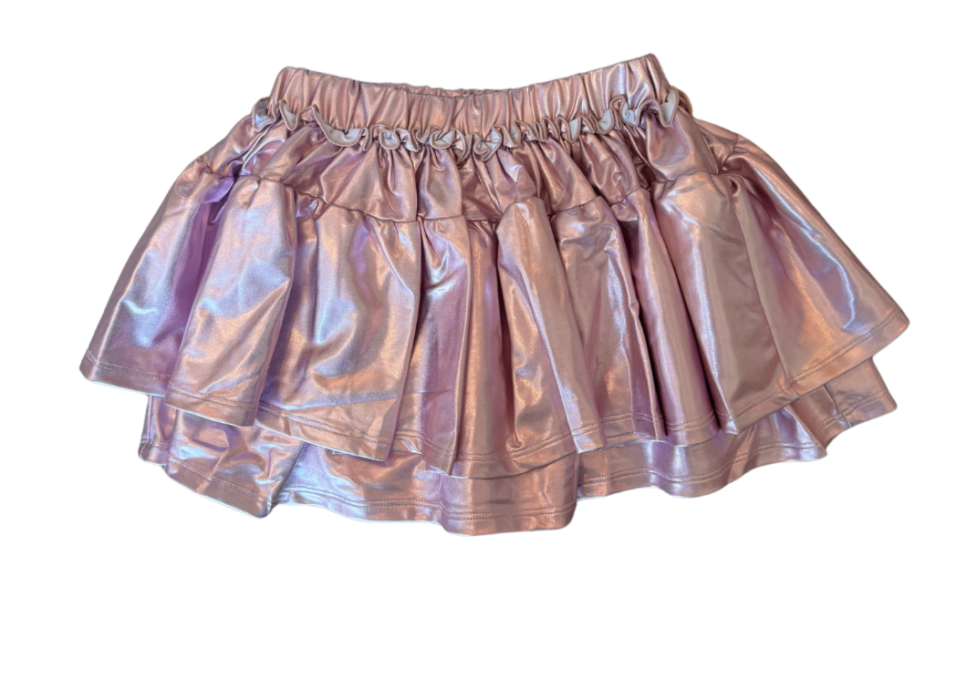 Lulu Bebe Metallic Lavender Skirt 