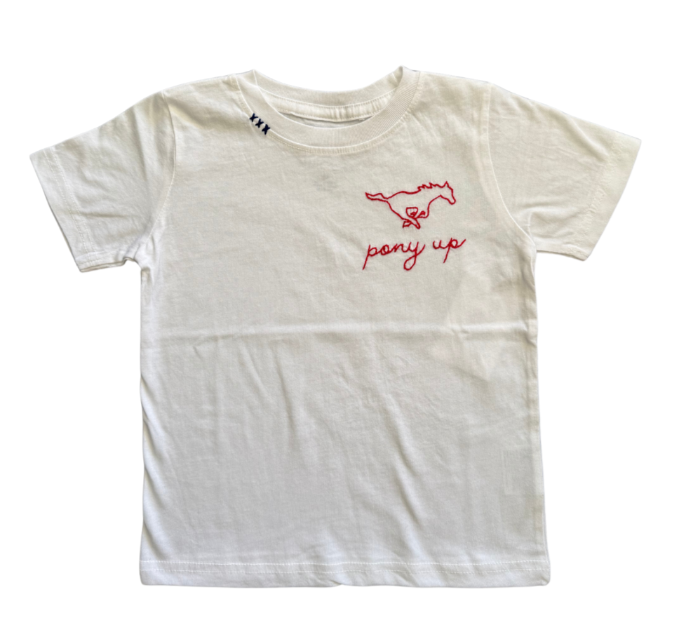 Sweet Olive Street Pony Up Embroidered Tee