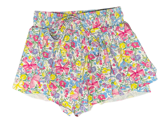 Azarhia Butterfly Bright Bows Flowy Shorts