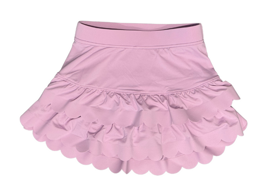 Azarhia Scalloped Skort- Lavender