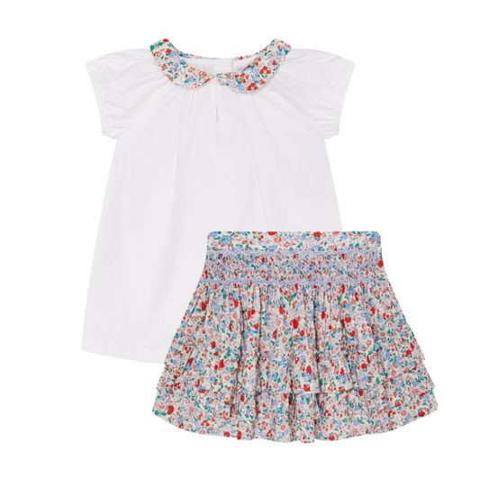 Question Everything Lyla Blouse and Smocked Skirt Set