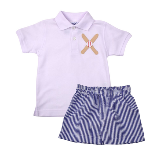 Funtasia Too Baseball Short Set