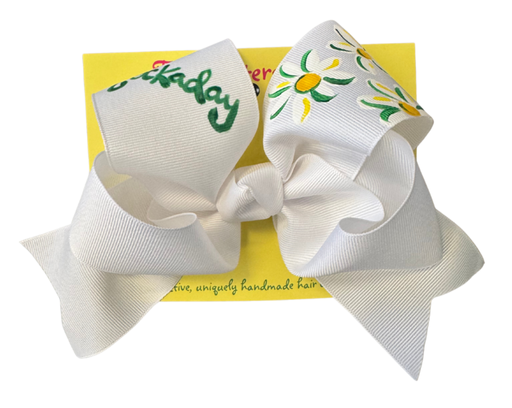Two Sisters Bows Hand Painted Hockaday Large Bow