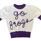 Go Frogs Tinsel Short Sleeve Sweater