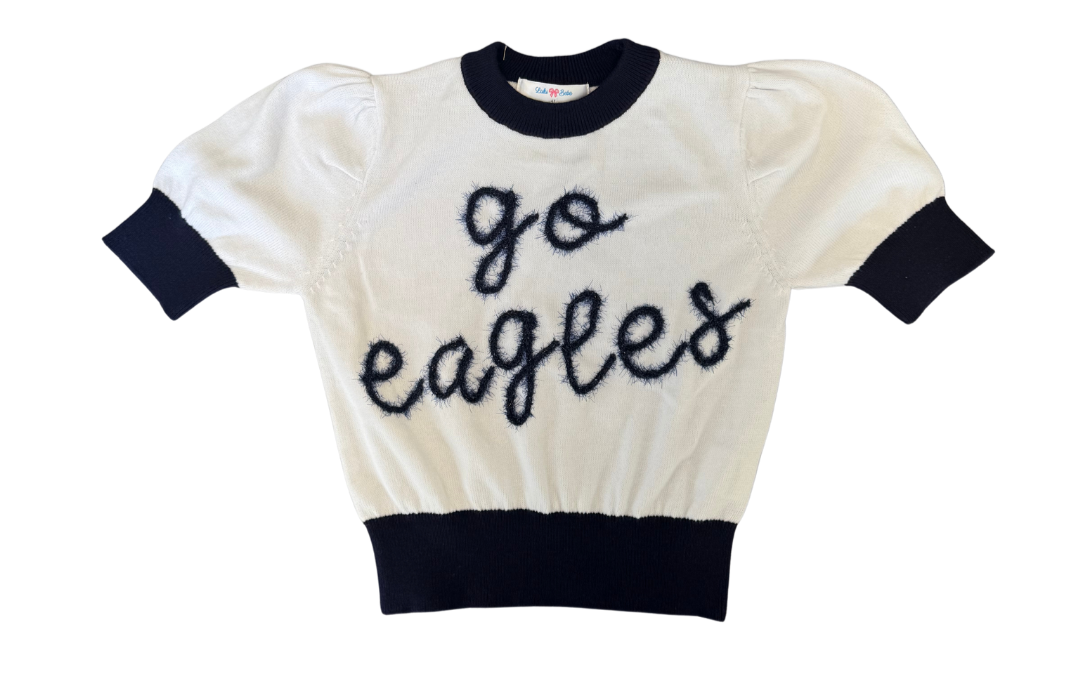 Go Eagles Tinsel Short Sleeve Sweater