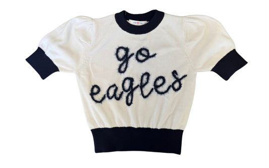 Go Eagles Tinsel Short Sleeve Sweater
