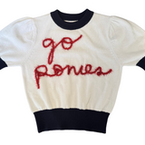 Go Ponies Tinsel Short Sleeve Sweater