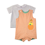 Pumpkins and Dino Reversible Shortall