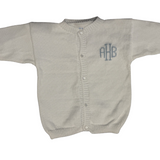 White Cardigan - Light Blue