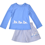 Funtasia Too Ducks Rash Guard and Swim Trunks