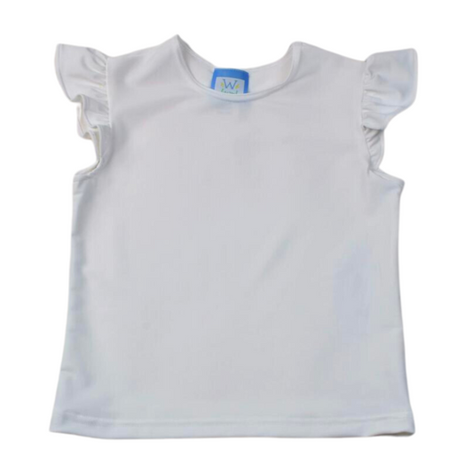 Funtasia Too Athletic Angel Sleeve Tee Shirt - White
