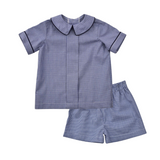 Funtasia Too Navy Mini Check Short Set