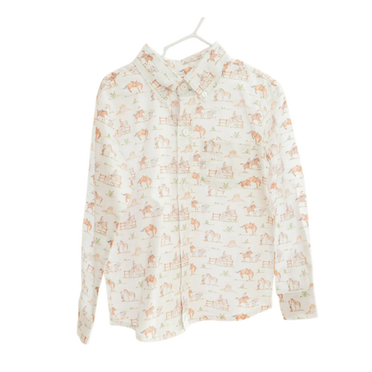 Ruth and Ralph Western Toile Button Down Shirt