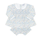 Nellapima Blue Meadow Smocked Dress Set