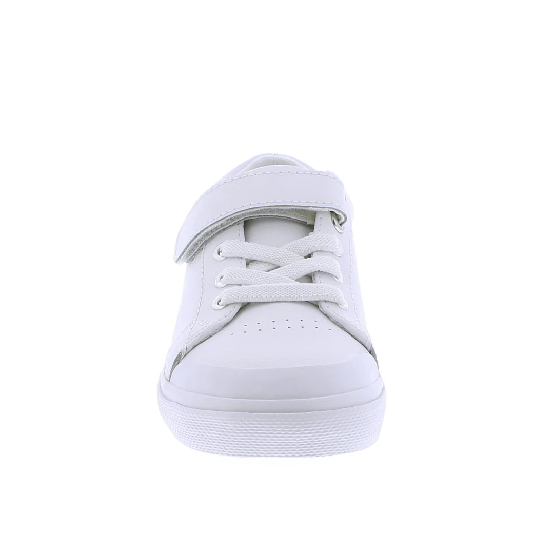 Footmates Children Shoes Reese Shoe - White Leather 