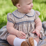 Little English Smocked Natalie Bubble- Durham Windowpane