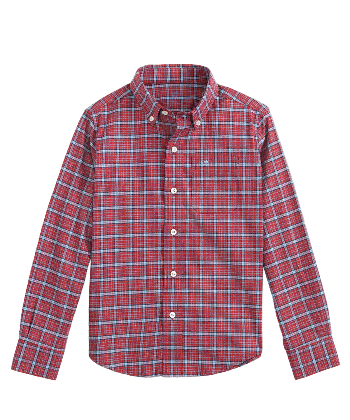 Southern Tide Skipjack Sport Shirt- Salsa Red