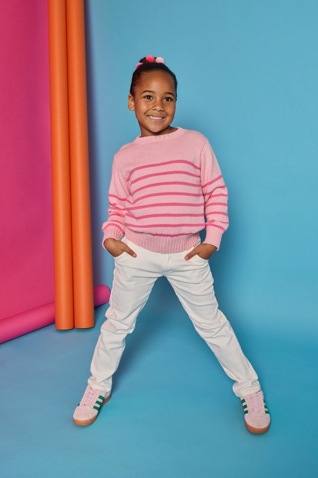 Striped Sweater- Pink