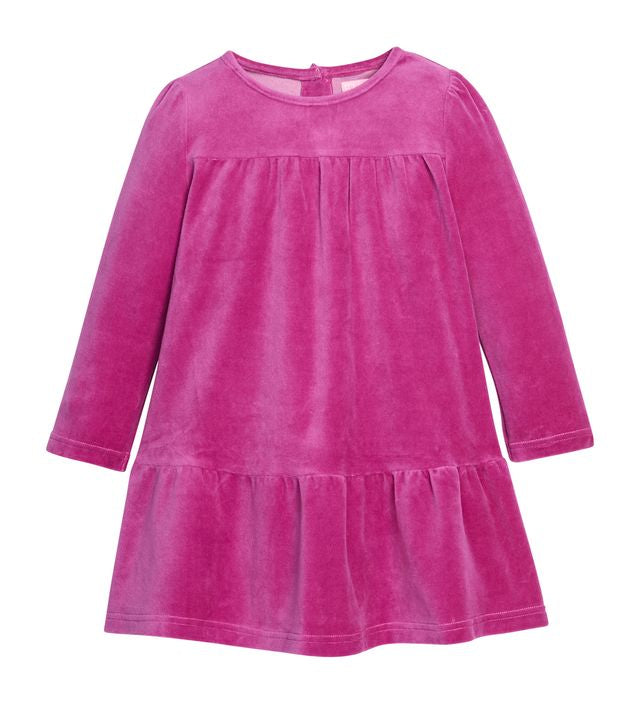 Bisby Lisle Dress- Magenta Velour
