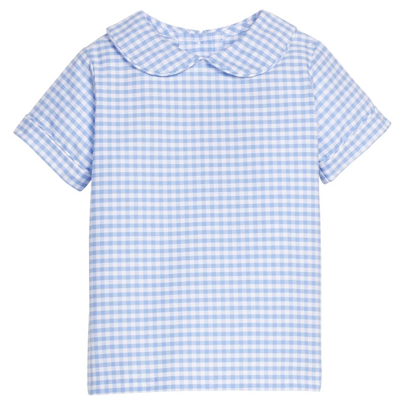 Little English Peter Pan Shirt - Mayfair Gingham