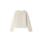 Juka cardigan with fancy stitch in wool and cashmere made by Bonpoint