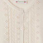Juka cardigan with fancy stitch in wool and cashmere made by Bonpoint