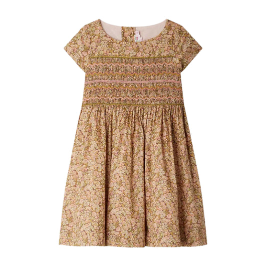 Rose Camelia Smocked Liberty Duchesse Dress