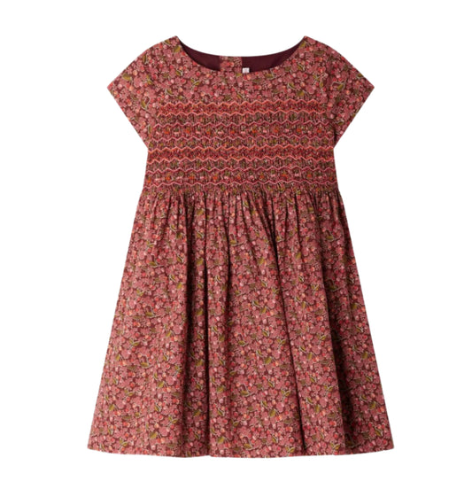 Bonpoint Im Grenadine Smocked Liberty Duchesse Dress