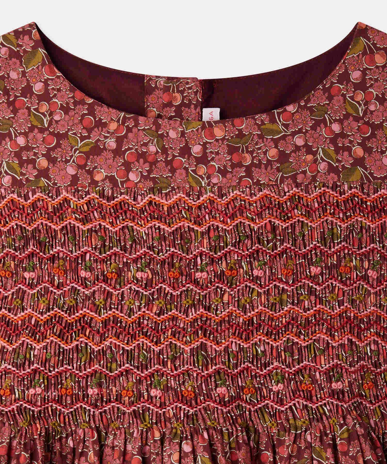 Bonpoint Im Grenadine Smocked Liberty Duchesse Dress